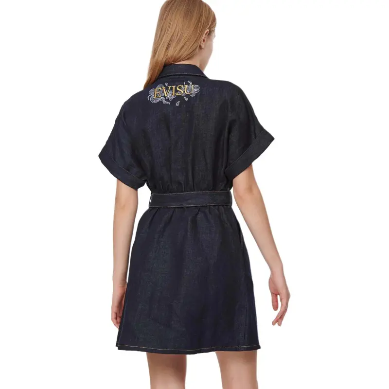 EVISU Denim Short Skirts Women's Denim Blue-2