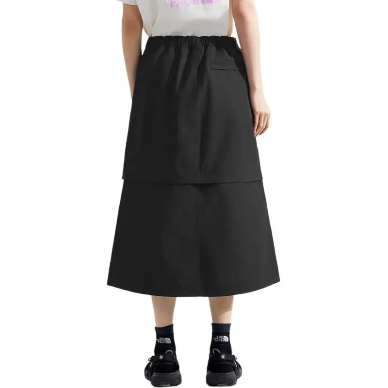 THE NORTH FACE CAMP City Outdoor Collection SS25 Casual Long Skirt Women's JK3/Cosmic Black-2