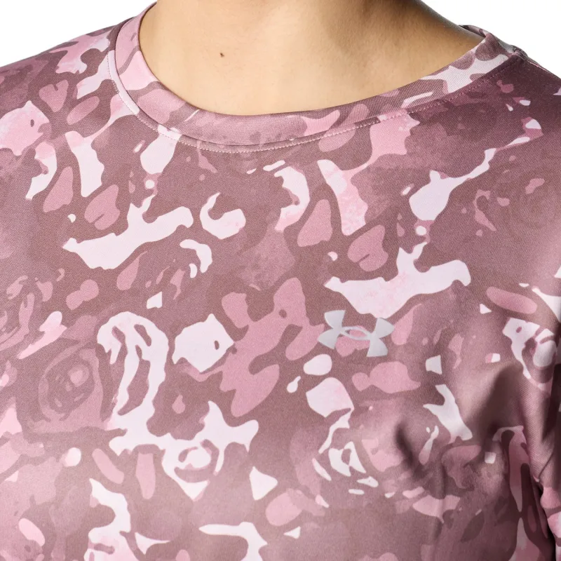 Under Armour Tech Drop Shoulder Sleeve T Shirt Women's Pink-2