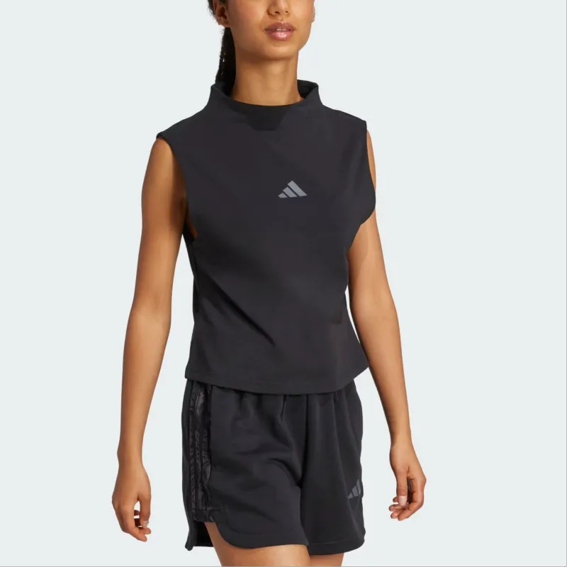 Adidas Free Shipping With AdiClub Essentials Slim High Neck Tank Top-2