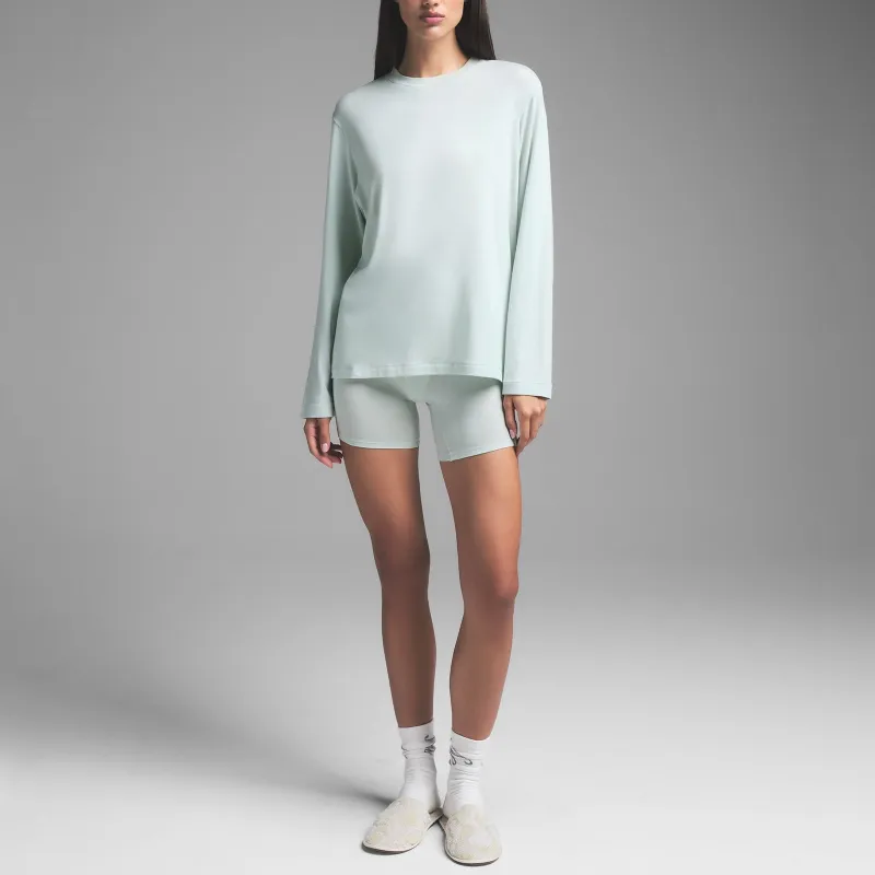 SKIMS Drop Shoulder Sleeve T-Shirt Unisex FROST/Frozen Blue-1
