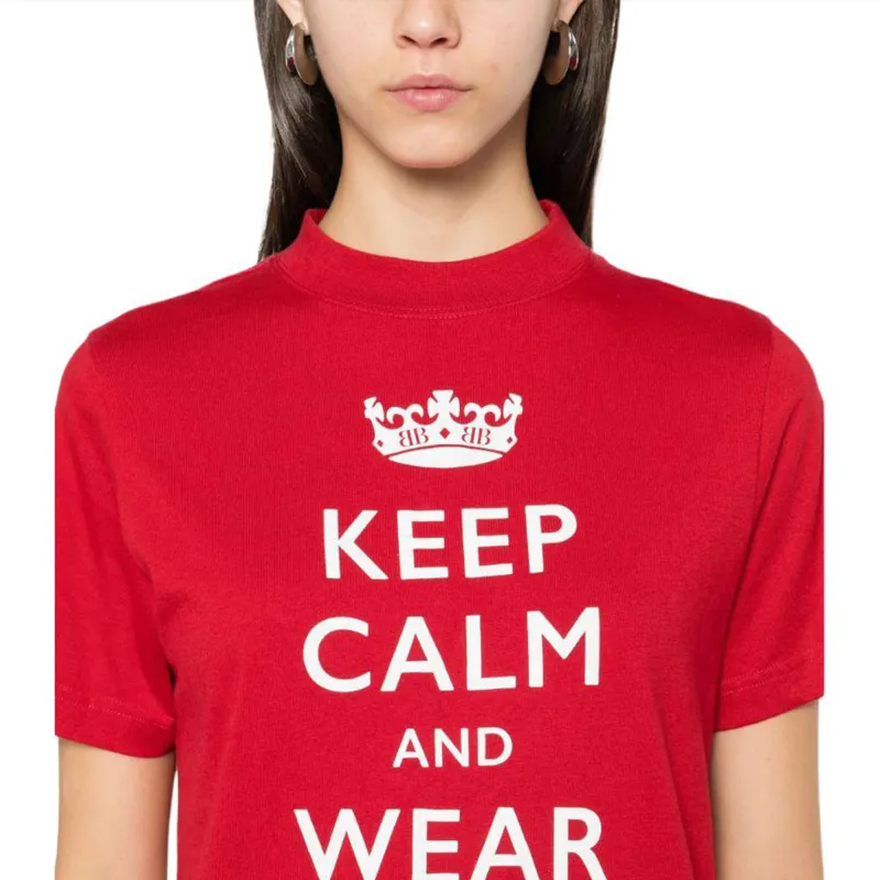 Balenciaga Keep Calm T Shirt Dress-10
