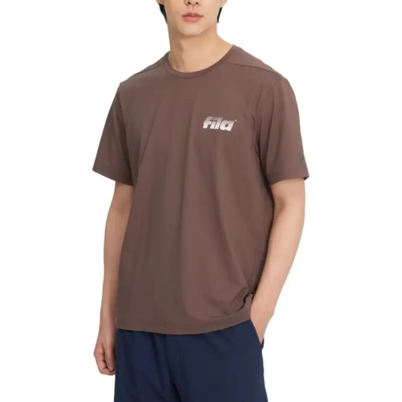 FILA T Shirts Unisex Brown-2