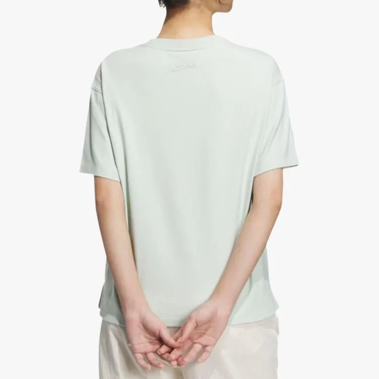adidas originals Women's Lifestyle Logo Print Short Sleeve Tee Women's 'Linen Green'-2