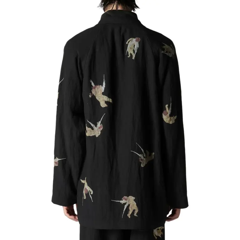 Yohji Yamamoto Angels print Single breasted Blazer-2