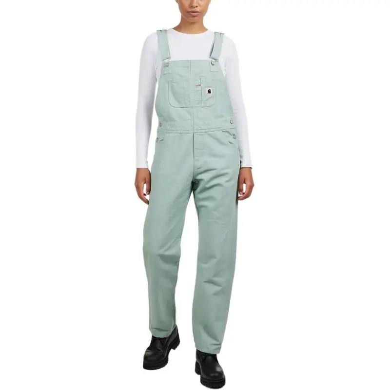 Carhartt WIP FW24 W' Bib Overall Straight Overalls Women's Frosted Green-3