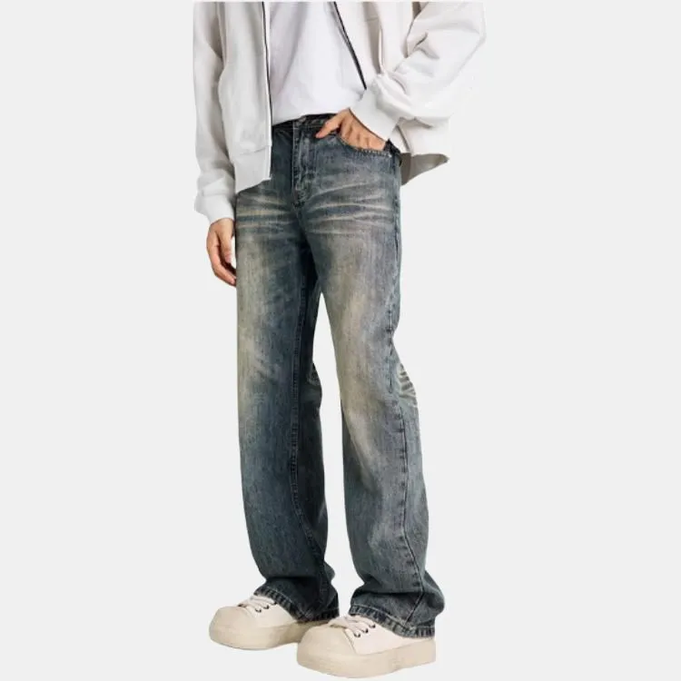 YINLEI Jeans Unisex Blue-5