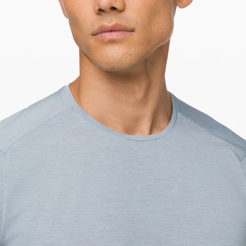 Lululemon Fast And Free T-Shirt Men's Mixed Color Denim Blue-3