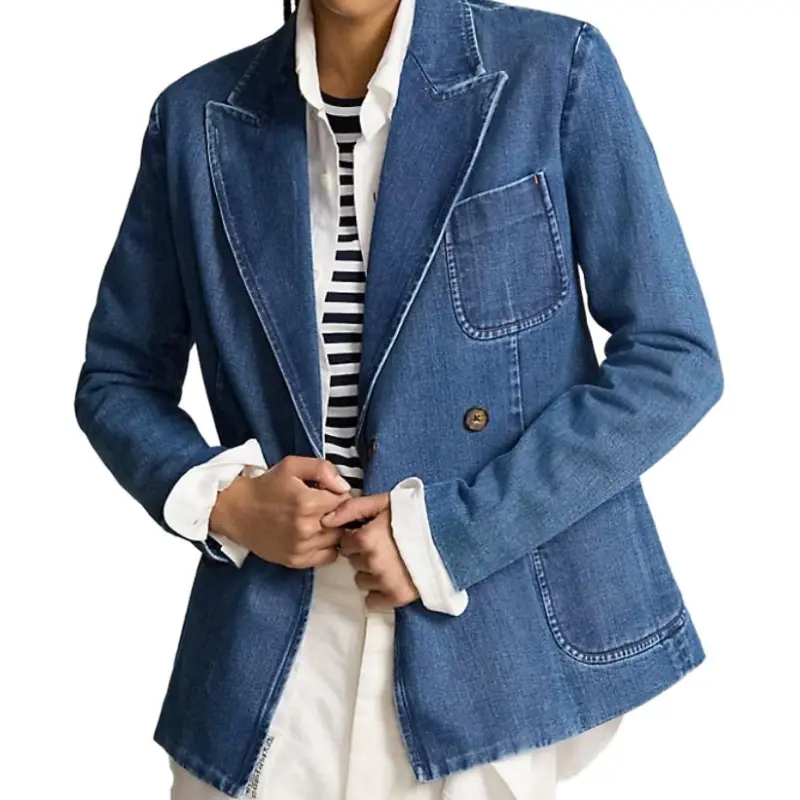 Polo Ralph Lauren Double Breasted Denim Blazer-3
