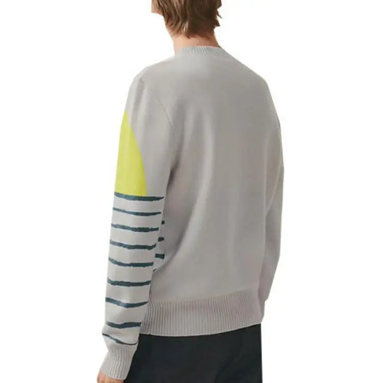 HERMES Sweaters Men Gray-3
