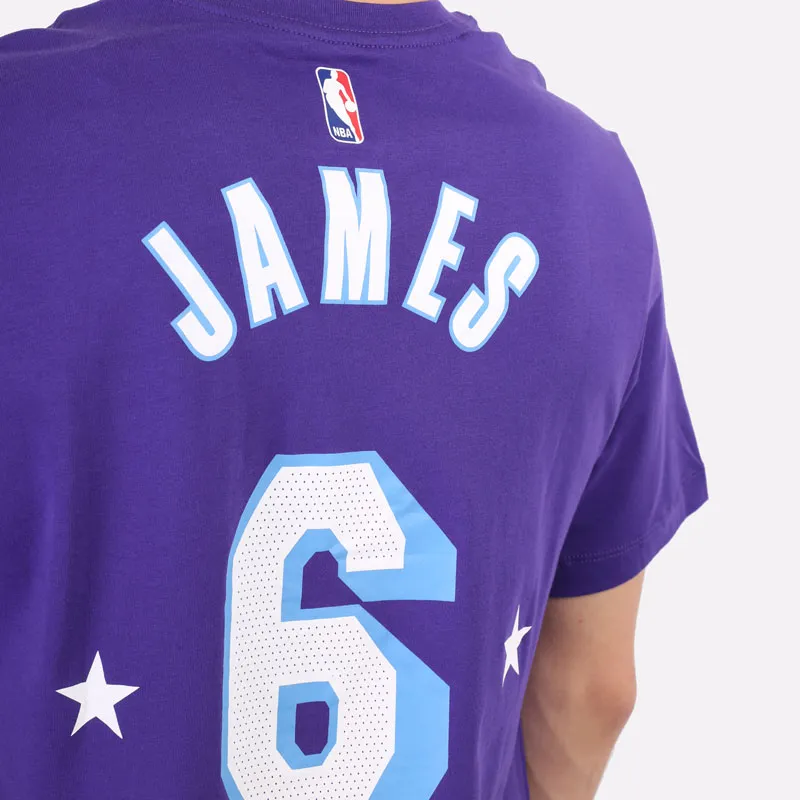 Nike T Shirts Men Los Angeles Lakers-5