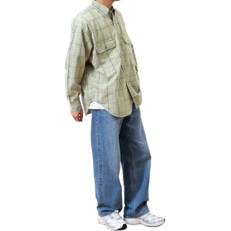 Beams Shirts Men Lime-2