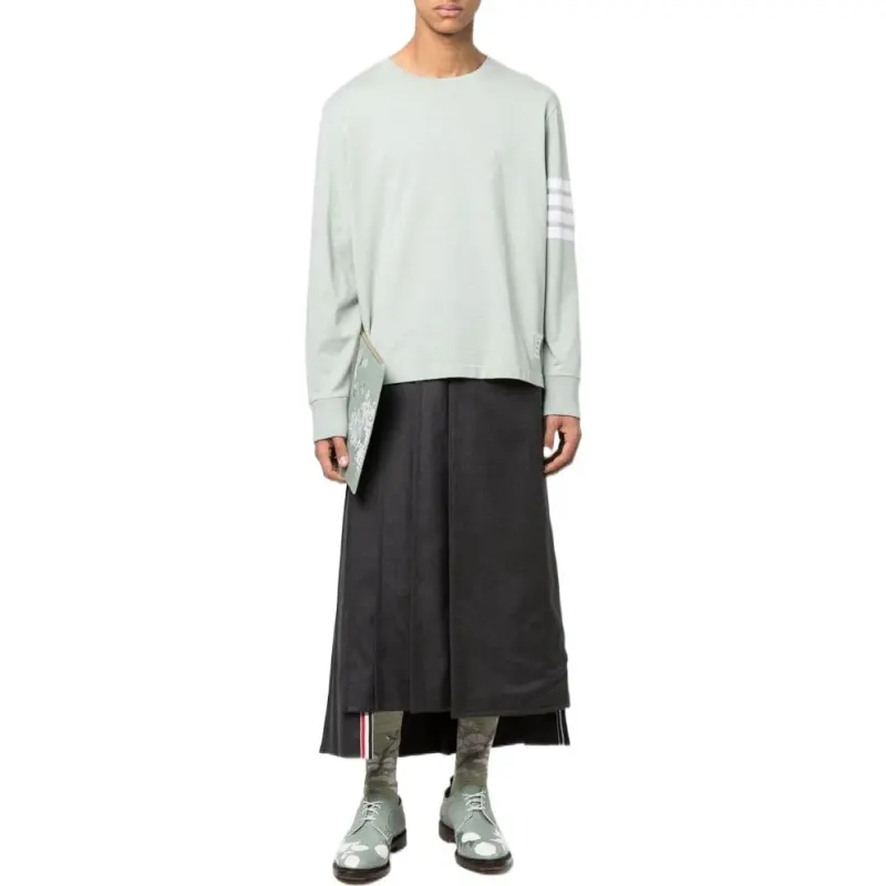 THOM BROWNE T Shirts Men Pink Wax Green-1