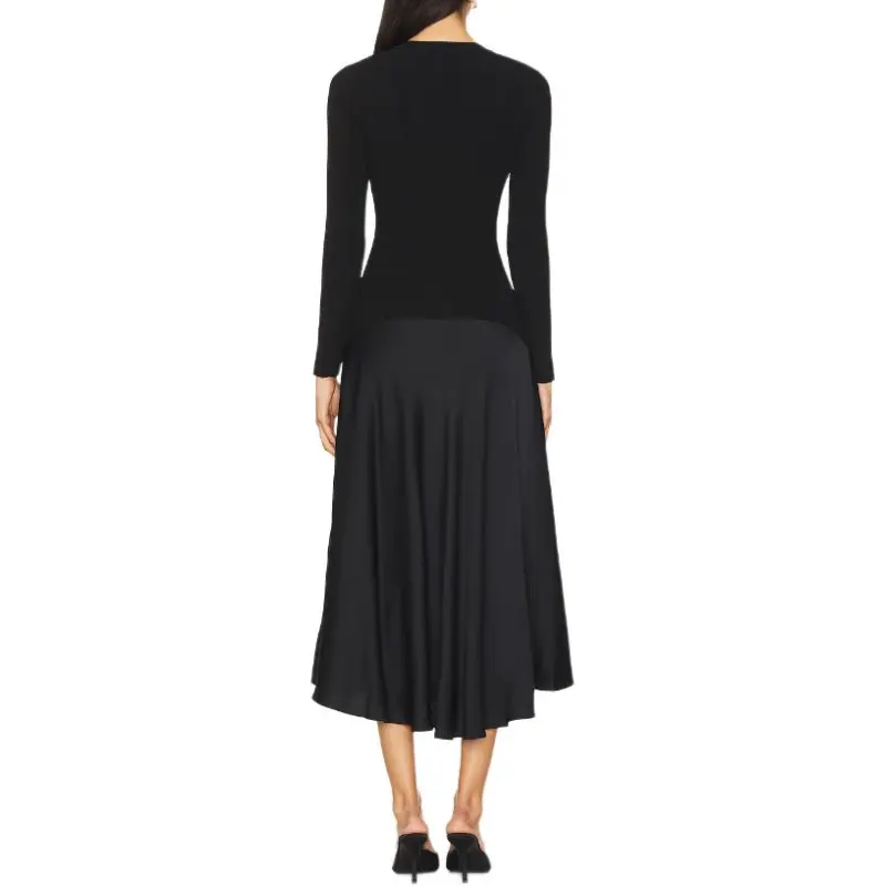 VERONICA BEARD Long Sleeved Dress Women's Black-1