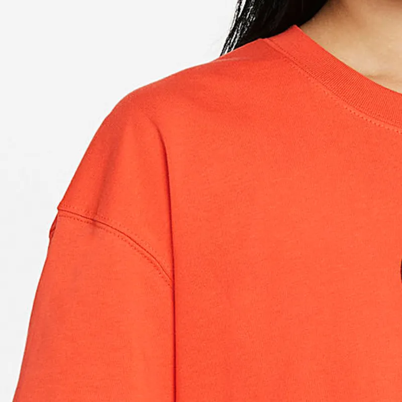 Jordan Drop Shoulder Sleeve T Shirt Women's Orange-4