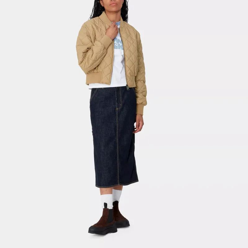 Carhartt WIP FW24 W' Selma Liner Jacket Women's Peanut Butter Color-6