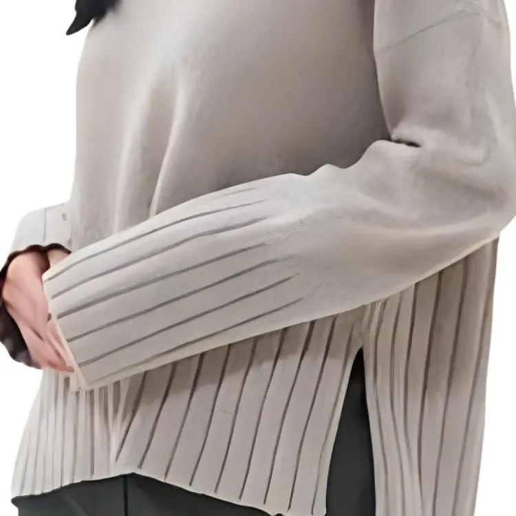 BARBOUR Winona Knitted Jumper Sweater Women's Gray-4