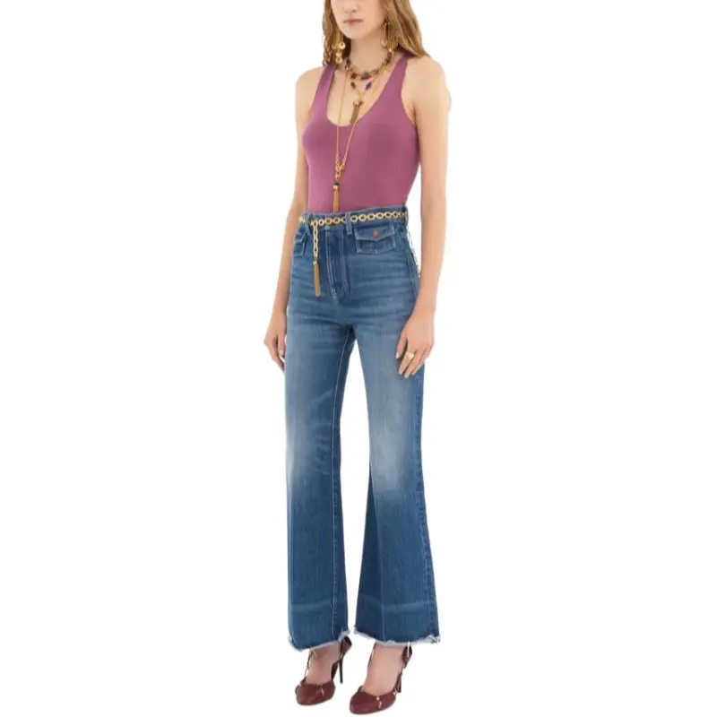 Chloé High Waisted Flared Leg Jeans-1
