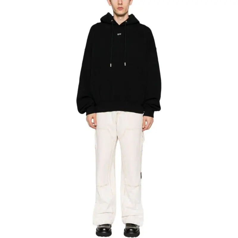 OFF WHITE Off Stamp Logo Printed Hoodie-3