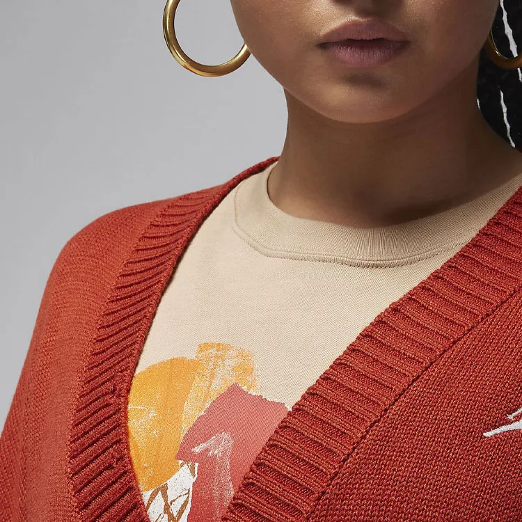 Jordan Year Of The Dragon CNY Series FW23 Sweater Women's Red-3