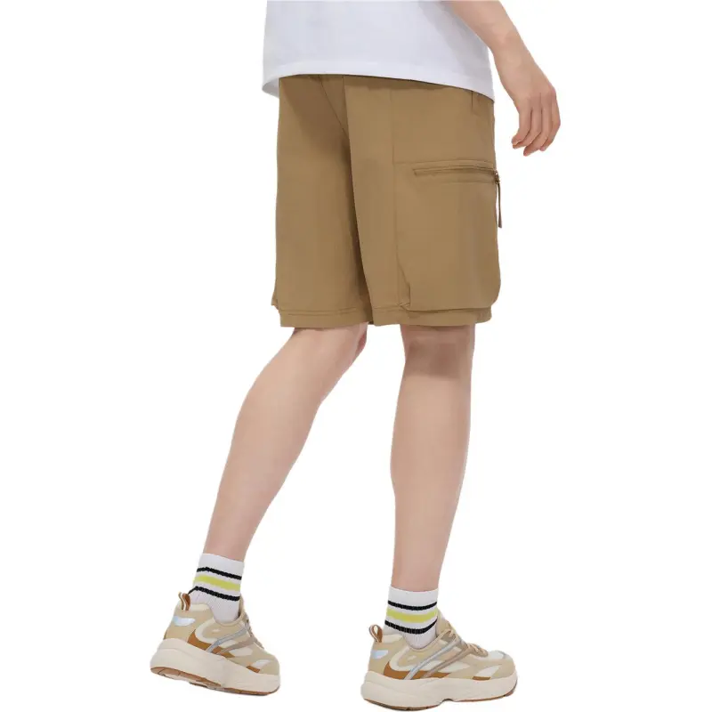 FILA FUSION SS25 Casual Shorts Men's Fragrant Coffee Khaki DK-2