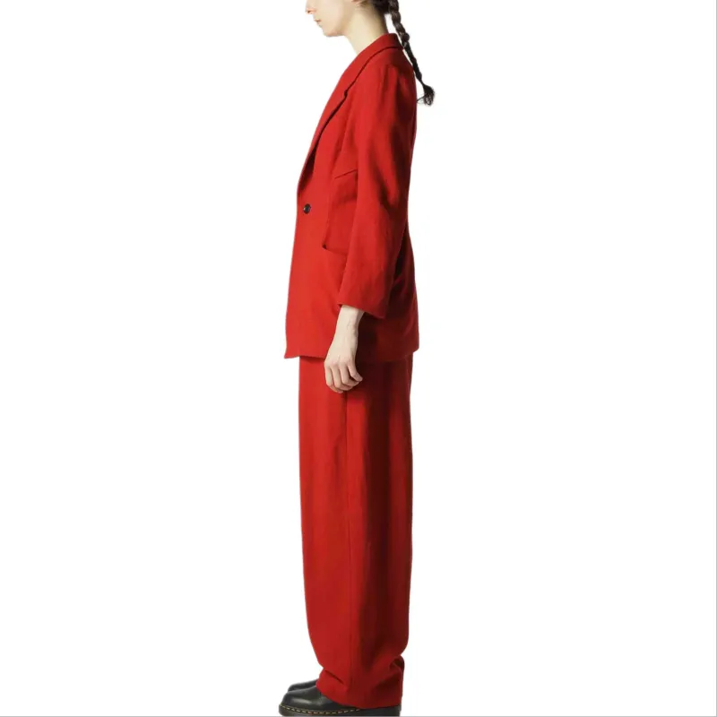 Yohji Yamamoto Asymmetry Wool-blend Blazer-3