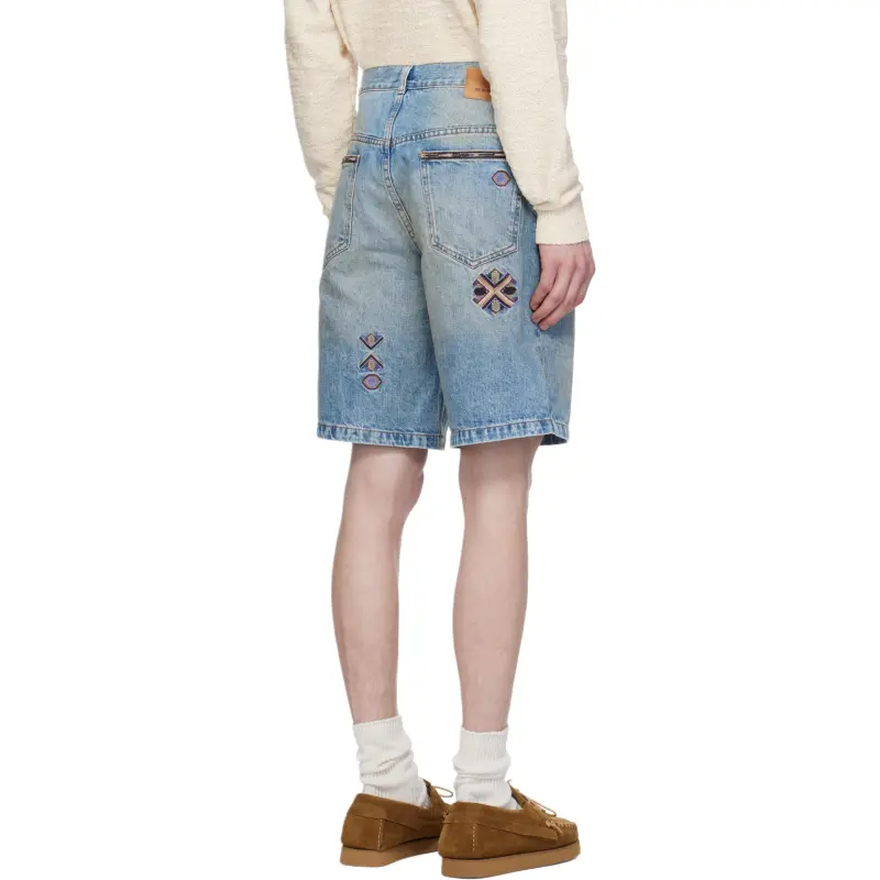 ISABEL MARANT ETOILE Denim Shorts Men's Blue-1
