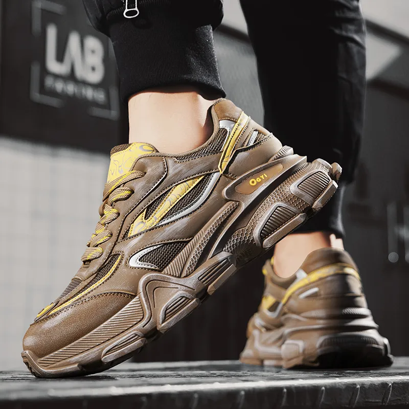 Grumpy Ram Slip Resistant Breathable Height Increasing Low Top Chunky Sneakers Men's-9