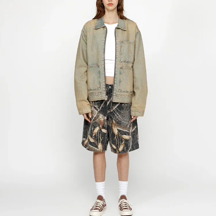 Stussy SS24 BIG OL' SHORT REALTREE EDGE Denim Shorts Unisex Stussy SS24 BIG OL' SHORT REALTREE EDGE Denim Shorts Unisex