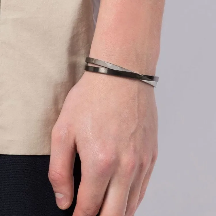 Agnes B. Logo-engraved Layered Bracelet-2