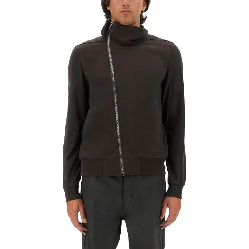 RICK OWENS Bauhaus Zip Up Sweatshirt-3
