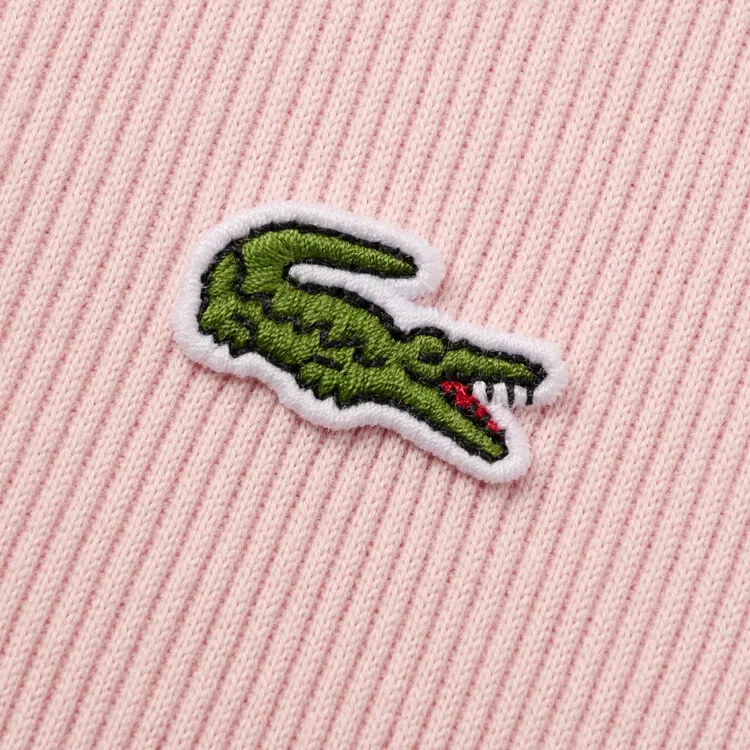 LACOSTE SS25 Polo Shirt Women's Pink/White Trim-2
