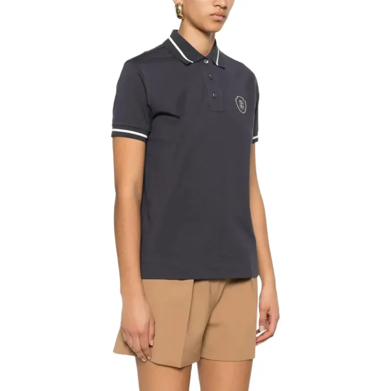 Brunello Cucinelli Logo appliqué Polo Shirt-3