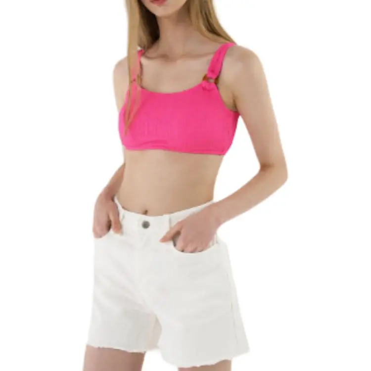 CORALIQUE Denim Shorts Women's White-1