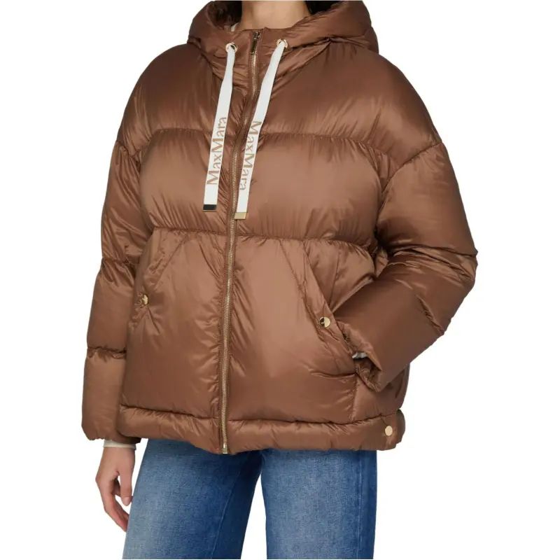 MaxMara Zip-Up Drawstring Quilted Jacket-2