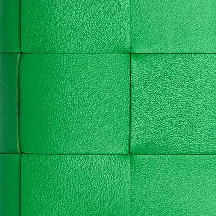 Bottega Veneta CASSETTE Lambskin Wallet Trumpets Men's Green-4