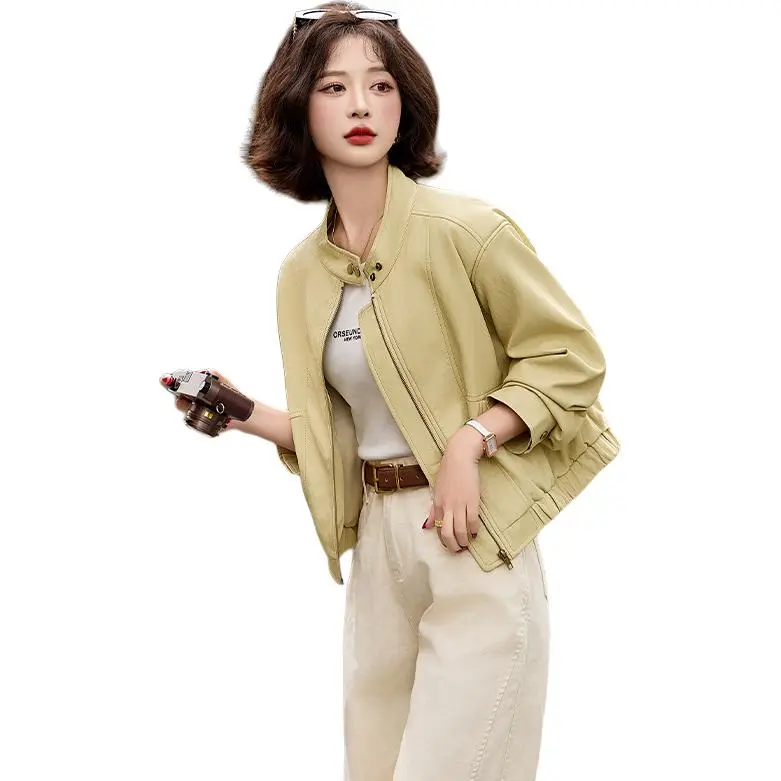 Yi Mengyuan Leather Jacket Women's-2