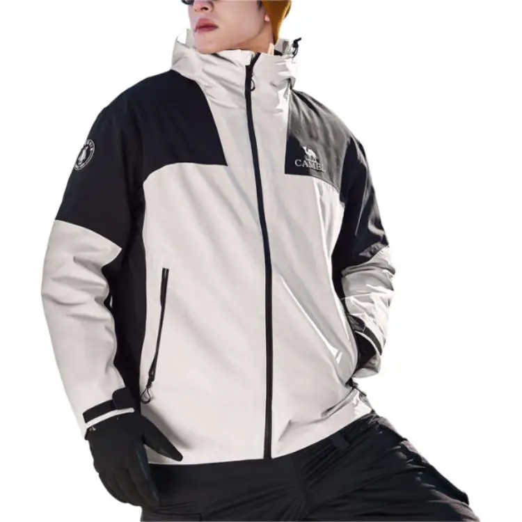 CAMEL x PENGUIN Water Resistant Windproof Breathable Warm Water Repellent Windbreaker Jacket Unisex-5