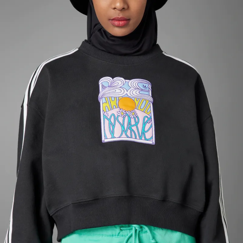 Adidas Originals Sweatshirt Women's Black-4