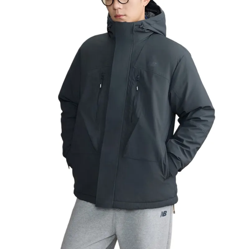 New Balance Down Jacket Men's Dark Gray-4