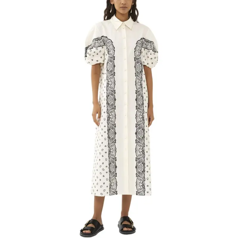 Chloé Bandana print Midi Shirt Dress-2