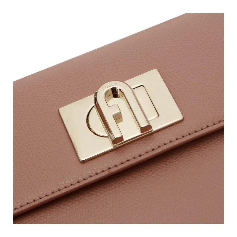 Furla Leather Shoulder Bag, Crossbody Bag, Handbag Women's Nude-4