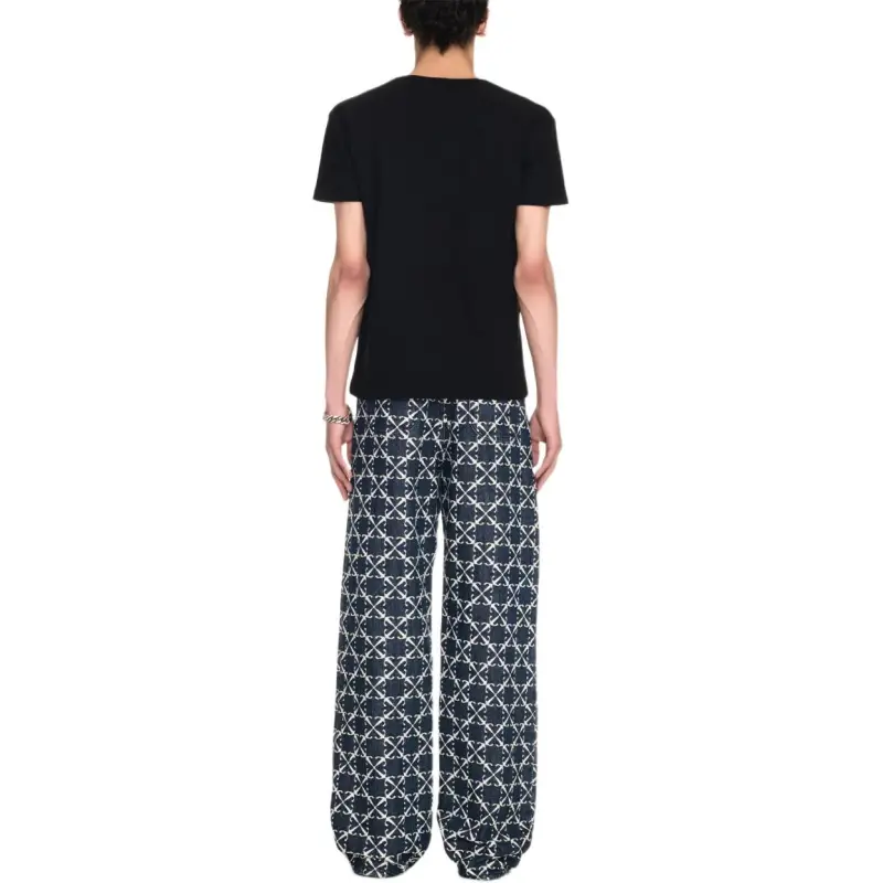 OFF-WHITE Off Stamp Crewneck Straight Hem T-Shirt-4