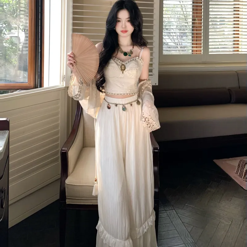 Blovelan Casual Suits Women's Fairy Apricot-6
