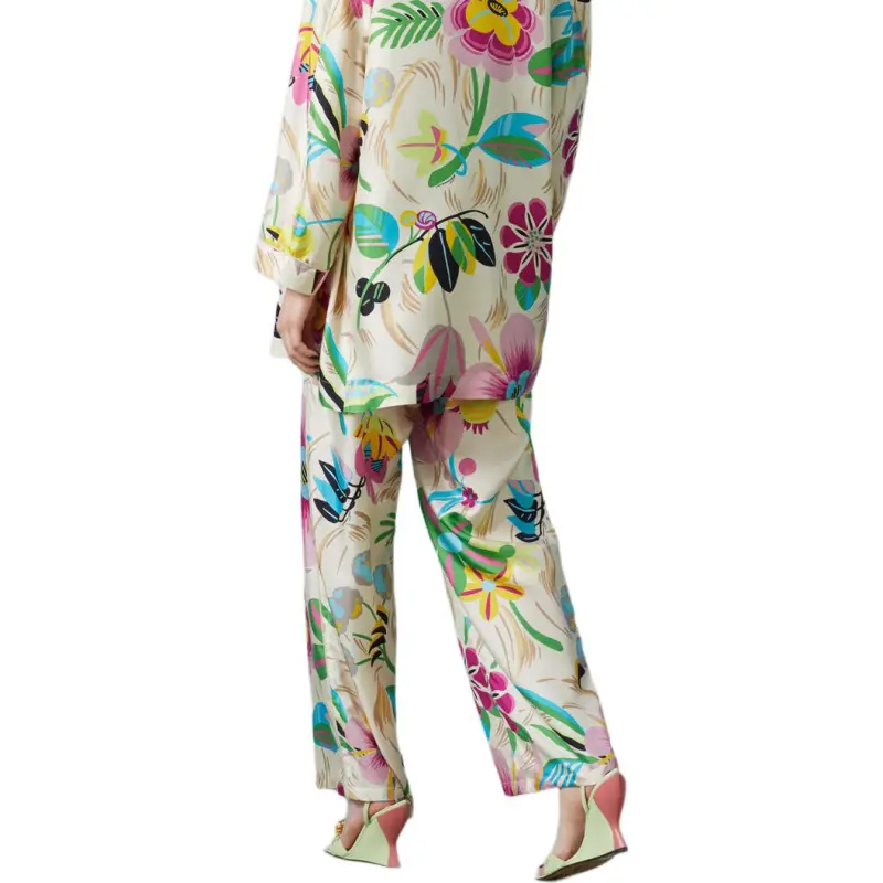 GUCCI Floral Print Wide-Leg Trousers-1