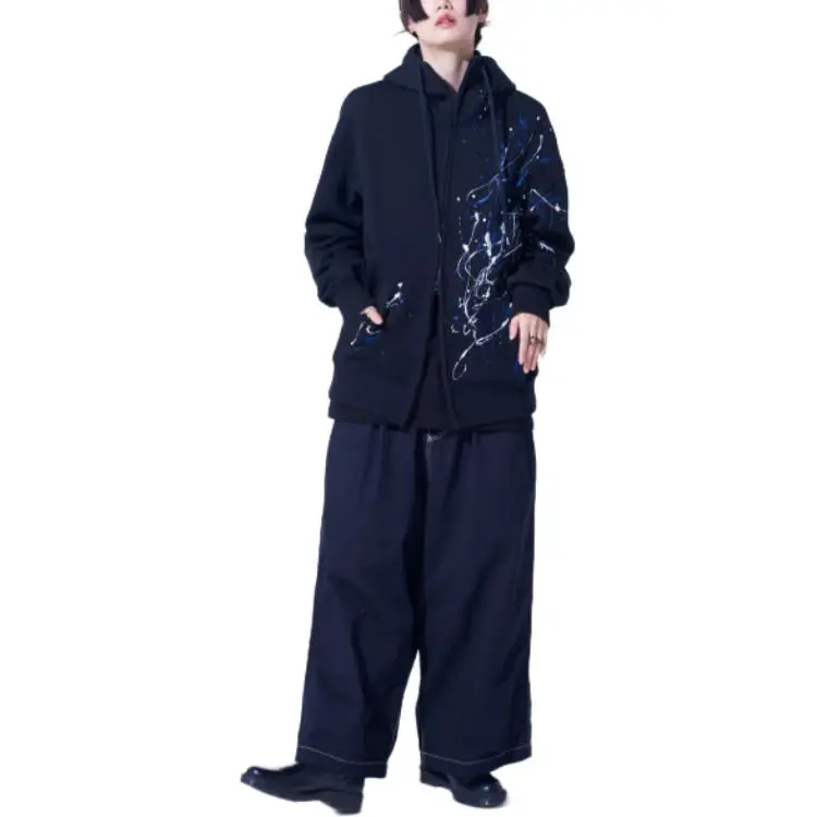 Yohji Yamamoto S'YTE FW24 Sweatshirt Unisex Black Blue-11