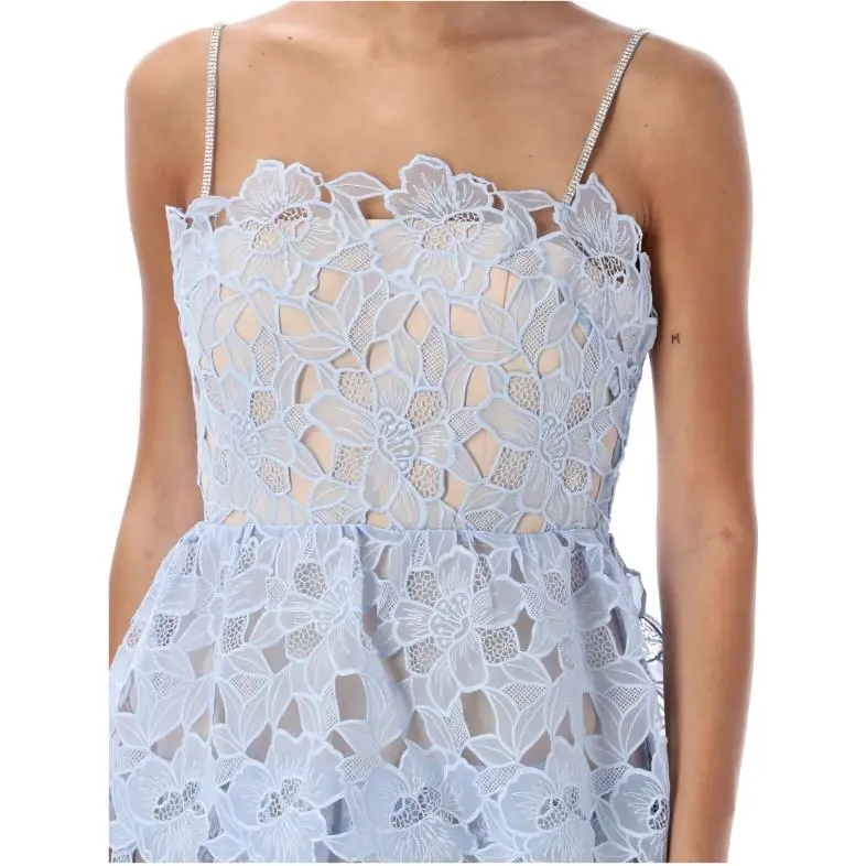 Self portrait Floral Lace Midi Dress-4