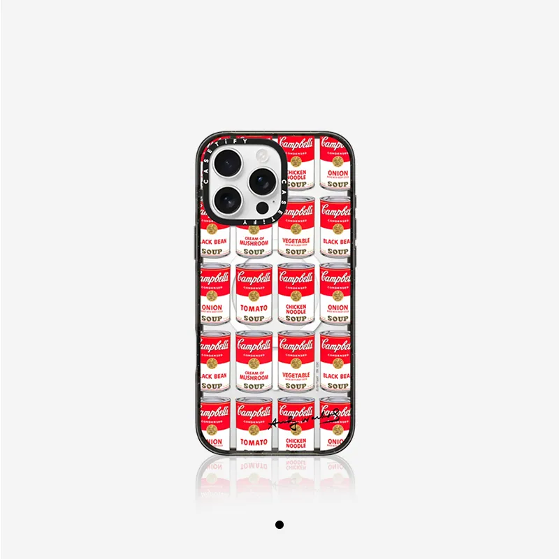 CASETIFY TPU+PC Material Campbell Sticker Phone Cases Compatible With IPhone Collection Artistic-5