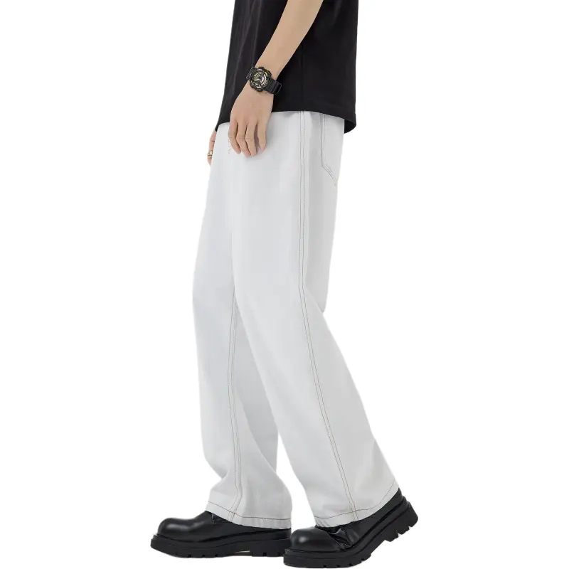 Go it alone Jeans Unisex White-1