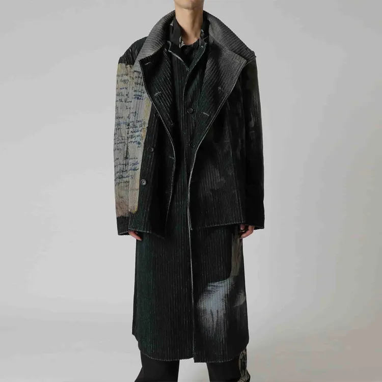 Yohji Yamamoto FW22 Jackets Coats Unisex Gray-2